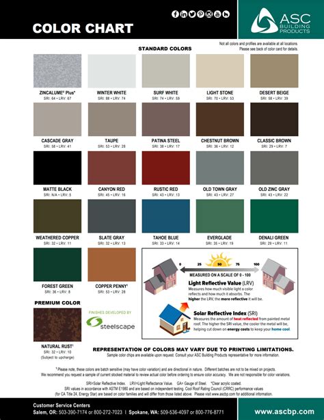 metal siding colors